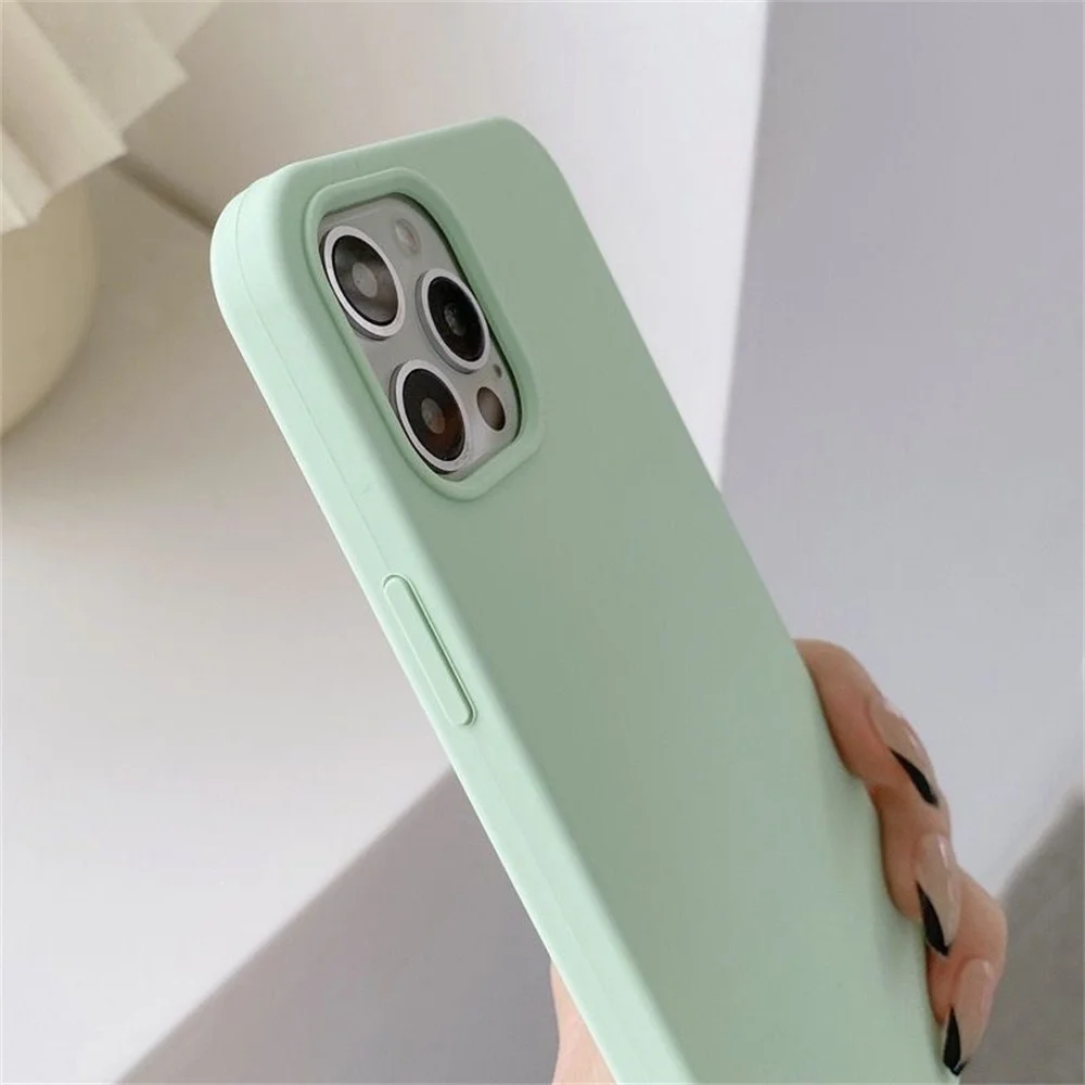 Luxury Original Liquid Silicone Case For iPhone 13 14 15 16 Pro Max phone Cases For iPhone 11 12 14 15 16 Plus Full Logo Cover - Image 6
