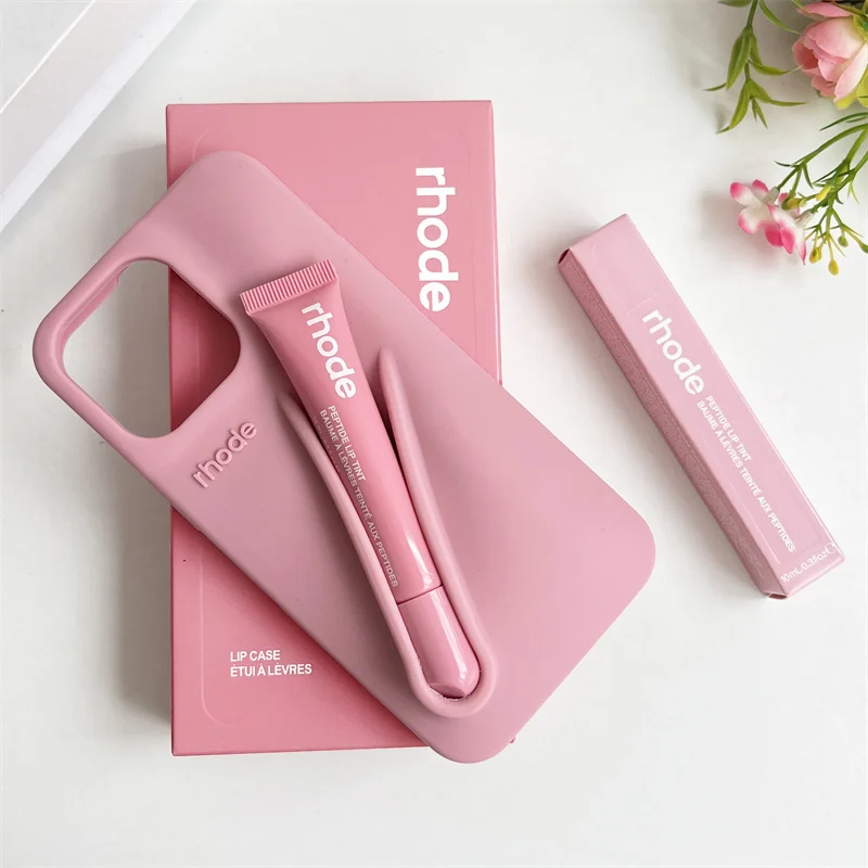 Autumn Edition New Rhode DIY Lipstick Lip Holder Soft Silicone Case for IPhone 16 15 14 13 12 11 Pro Max Plus Phone Stand Cover - Image 6