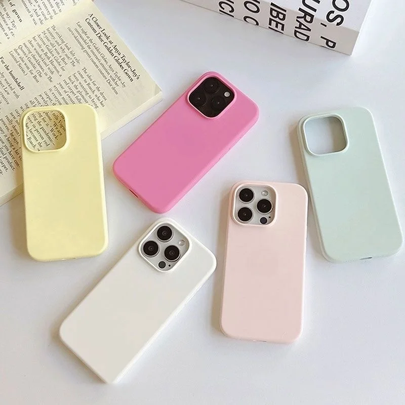 Luxury Original Liquid Silicone Case For iPhone 13 14 15 16 Pro Max phone Cases For iPhone 11 12 14 15 16 Plus Full Logo Cover - Image 3